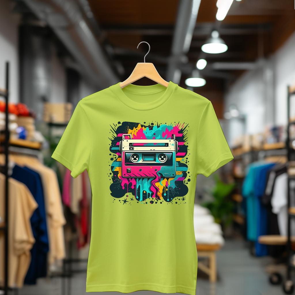 Camiseta Majica sa štampanim printom Cam 787, Ženska, Limeta