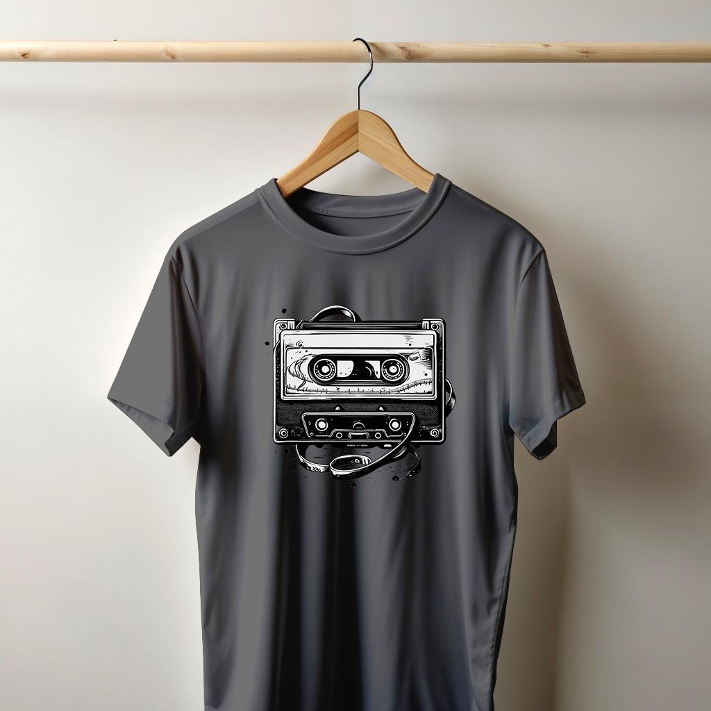 Camiseta Majica sa štampanim printom Cam 788, Muška, Tamnosiva