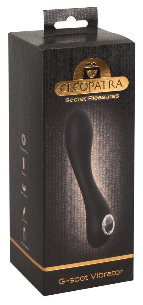 Cleopatra G-Spot Vibrator, 19.7cm, Crni
