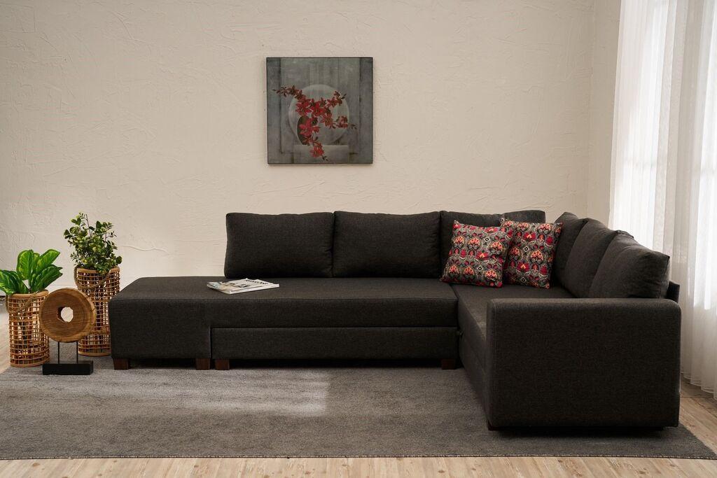 Atelier del Sofa Ugaona garnitura Aly, 280 cm, Antracit
