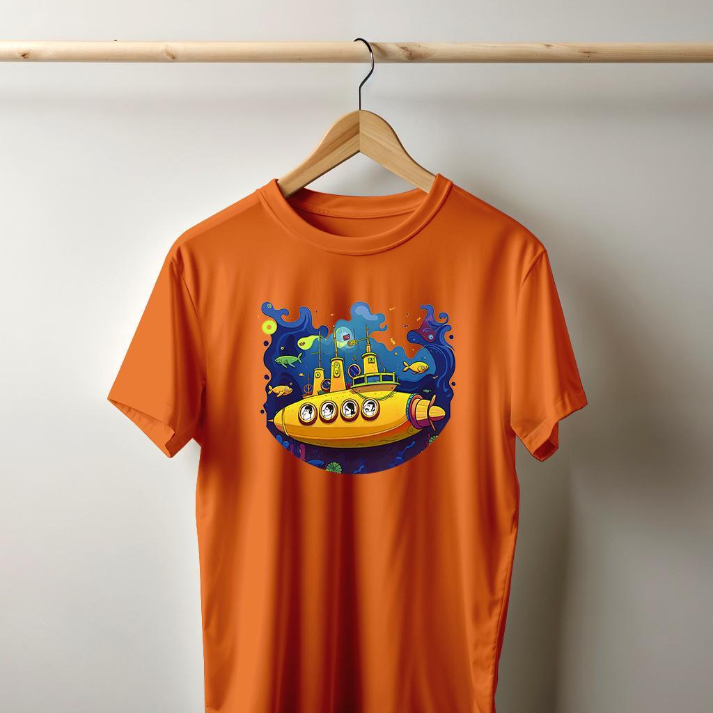 Camiseta Majica sa štampanim printom Cam 784, Muška, Narandžasta