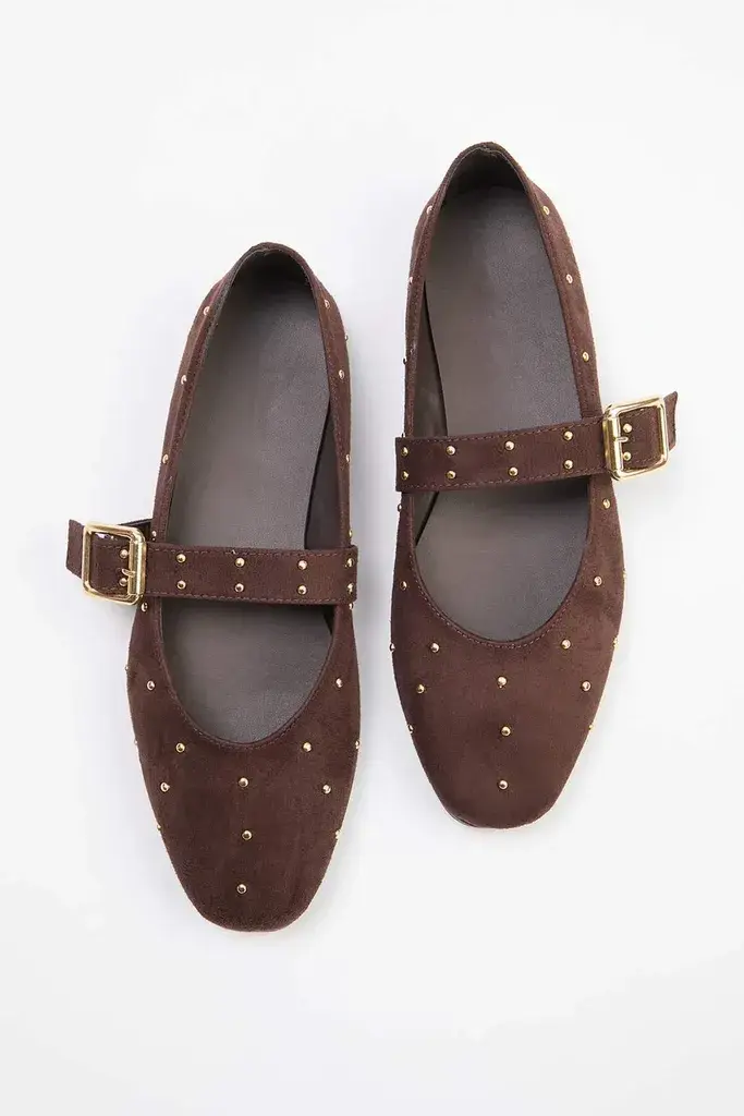 Trendyol Shoes Ženske baletanke Takss26Be00032, Smeđe