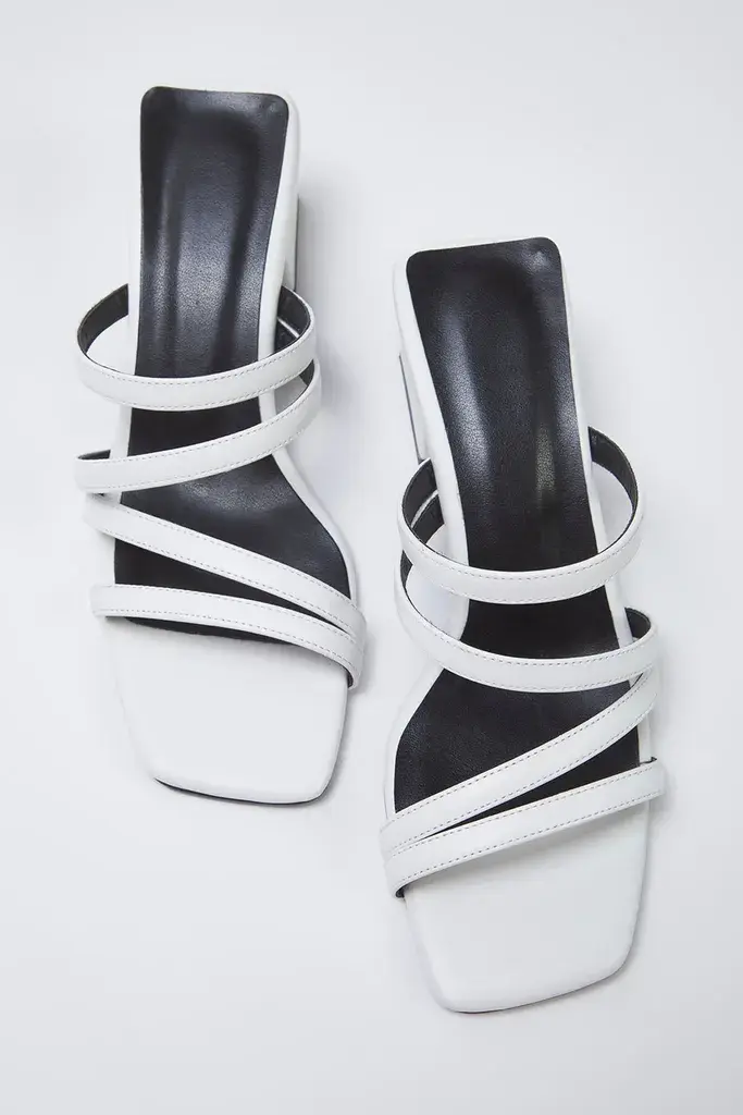 Trendyol Shoes Ženske papuče Takss25To00065, Bele