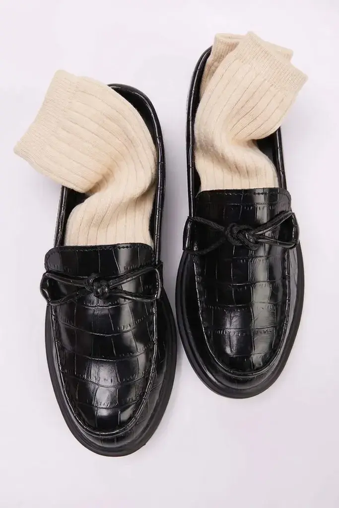 Trendyol Shoes Ženske mokasine Takss26La00004, Crne