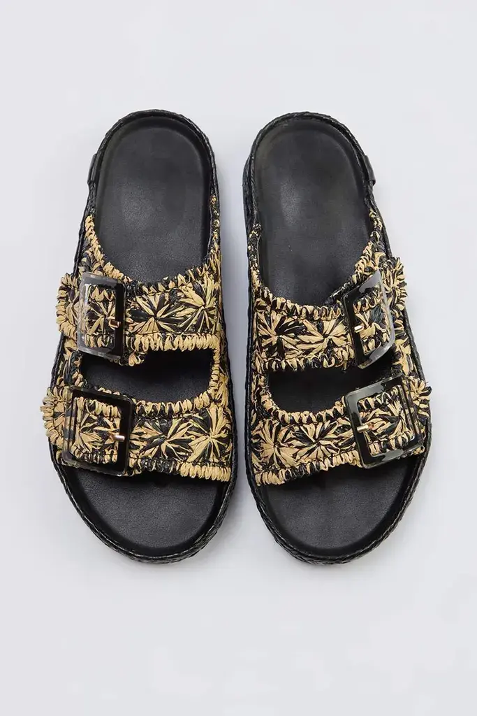 Trendyol Shoes Ženske papuče Takss26Te00011, Crne