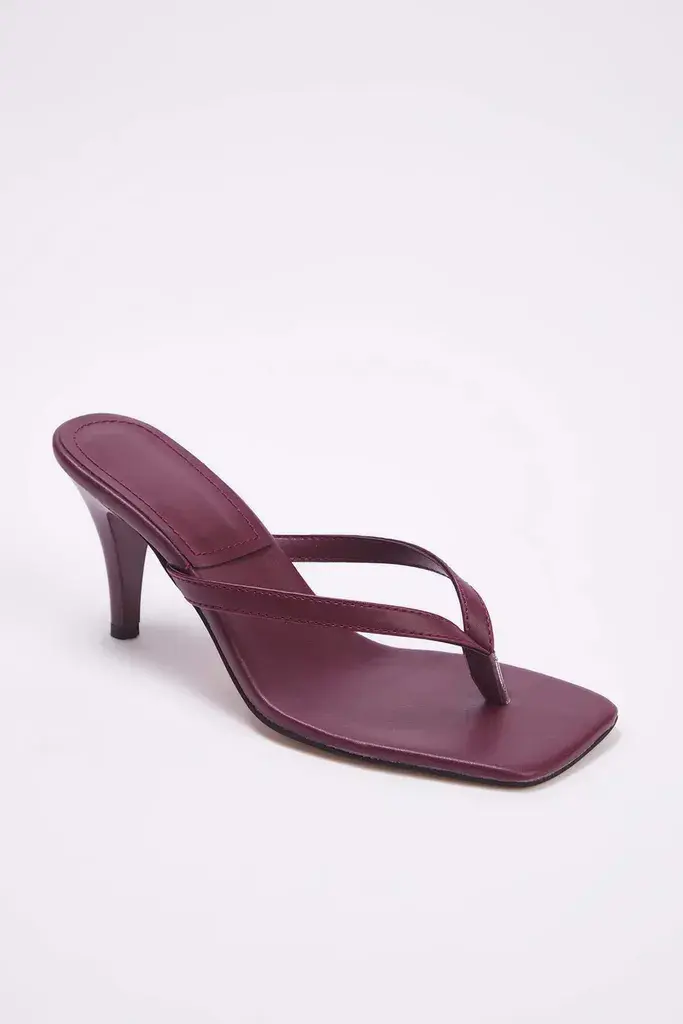 Trendyol Shoes Ženske papuče Takss25To00096, Bordo