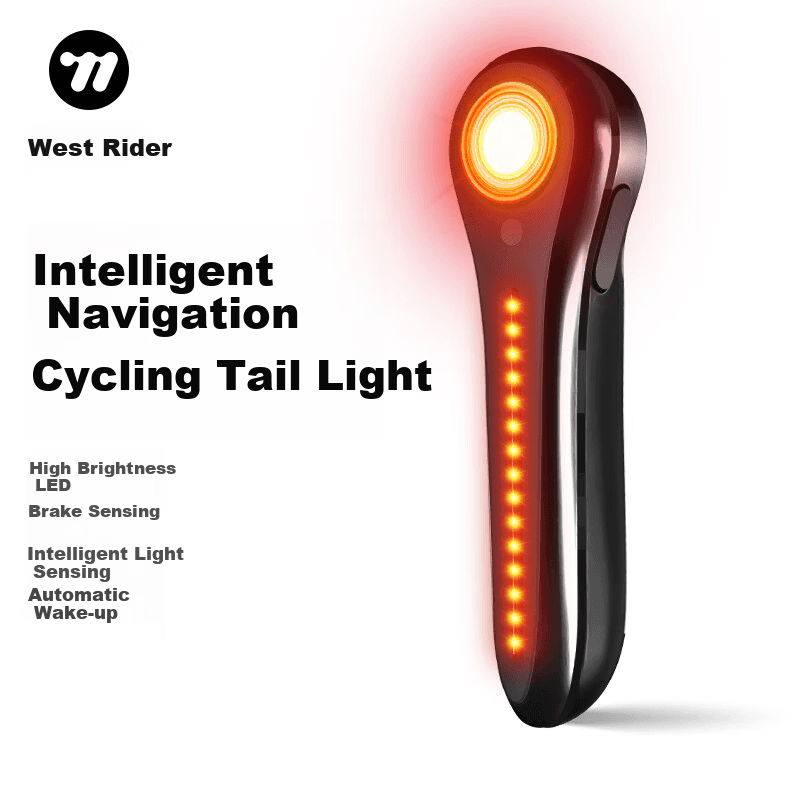 Westbiking Zadnje svetlo za bicikl, Crno