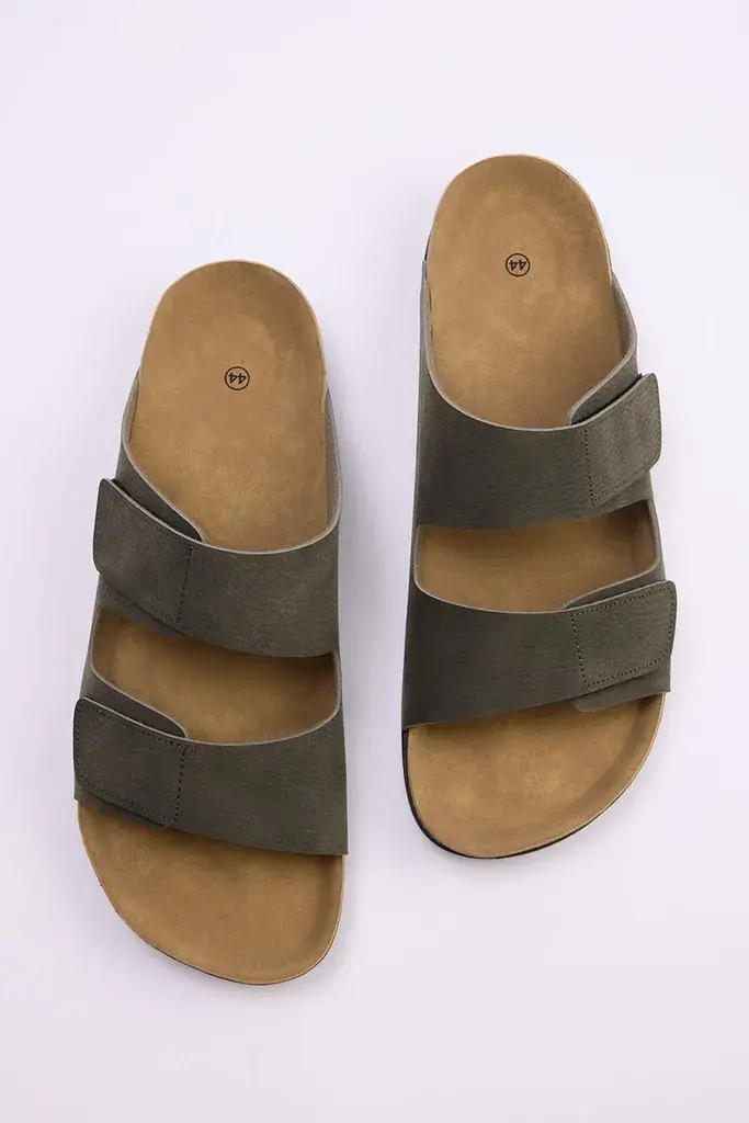 Trendyol Shoes Muške papuče Takss25Te00034, Kaki