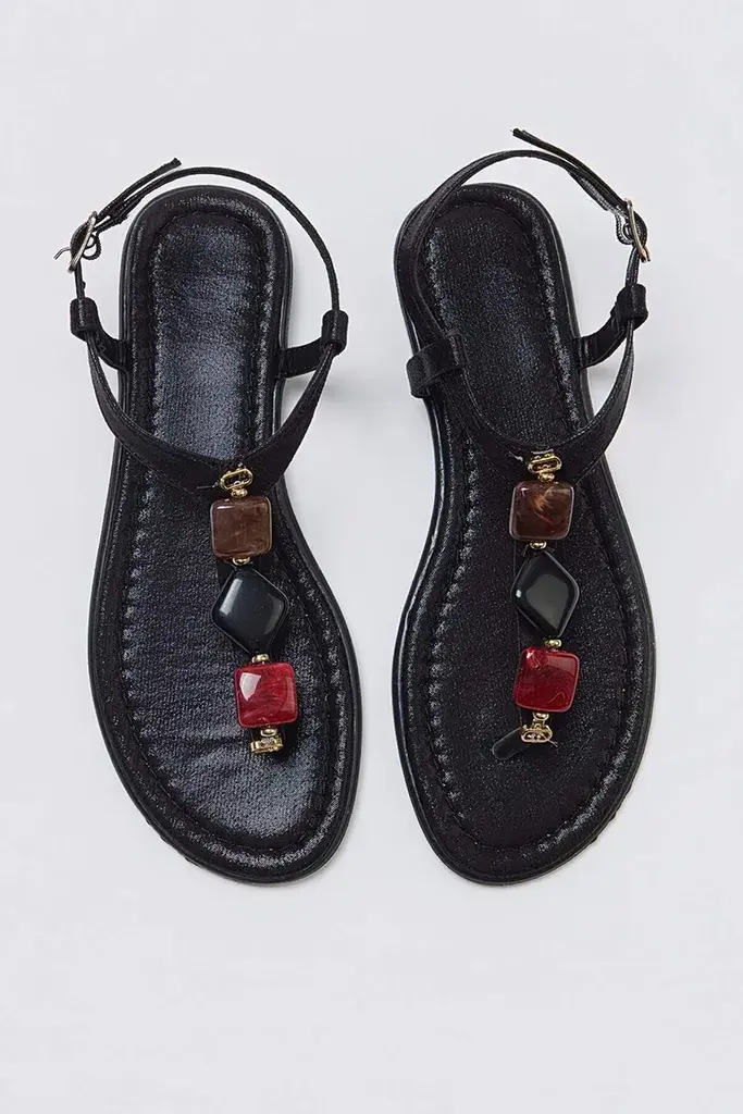 Trendyol Shoes Ženske sandale Takss26Sd00011, Crne