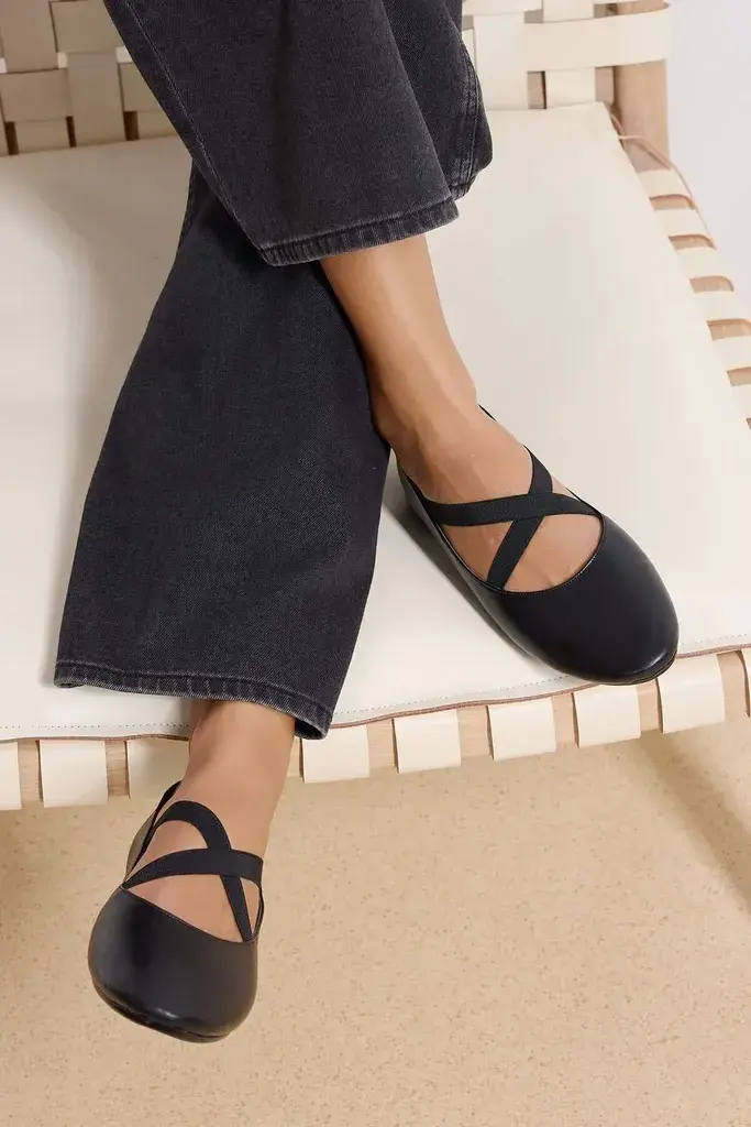 Trendyol Shoes Ženske baletanke Takss26Be00005, Crne
