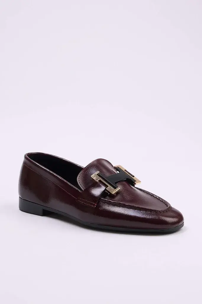 Trendyol Shoes Ženske mokasine Takss26La00009, Bordo