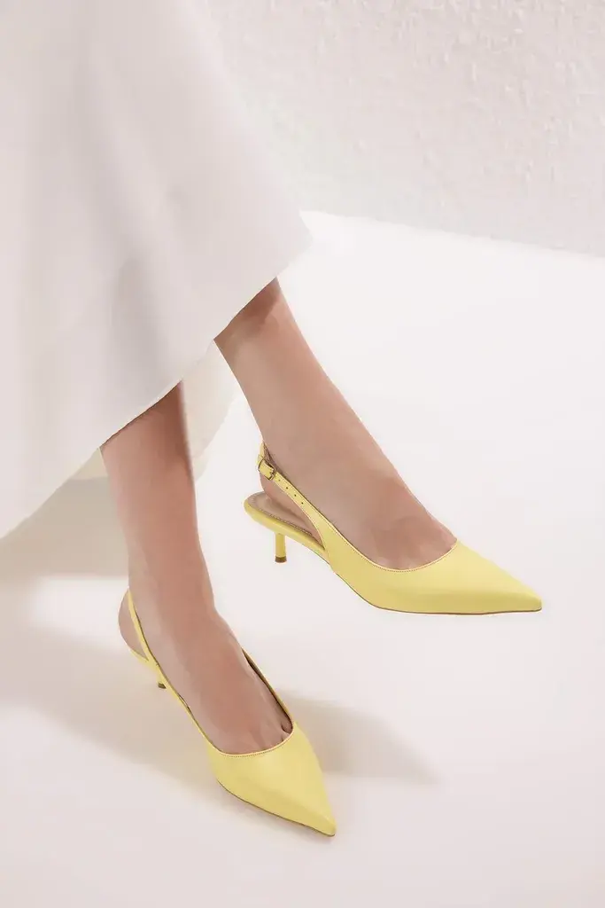 Trendyol Shoes Ženske cipele Takss25To00005, Žute