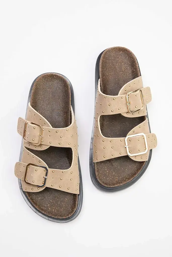 Trendyol Shoes Ženske papuče Takss26Te00001, Bež