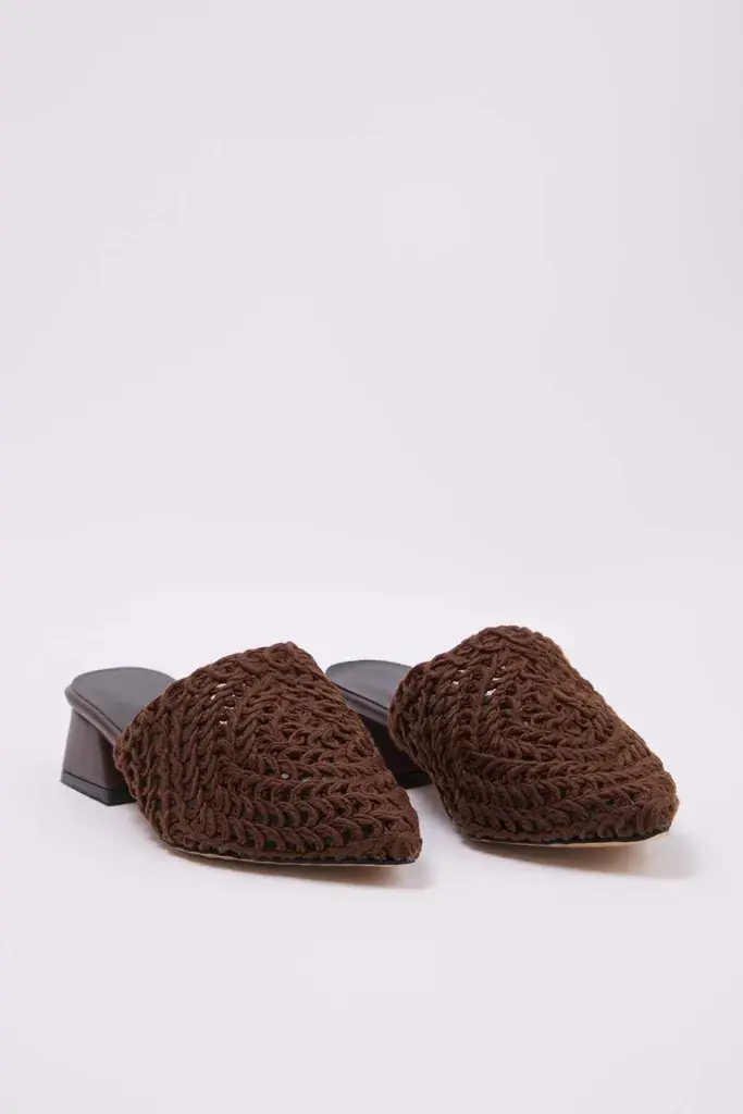 Trendyol Shoes Ženske papuče Takss25To00060, Smeđe