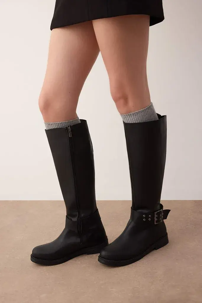 Trendyol Shoes Ženske čizme Takaw26Cz00000, Crne