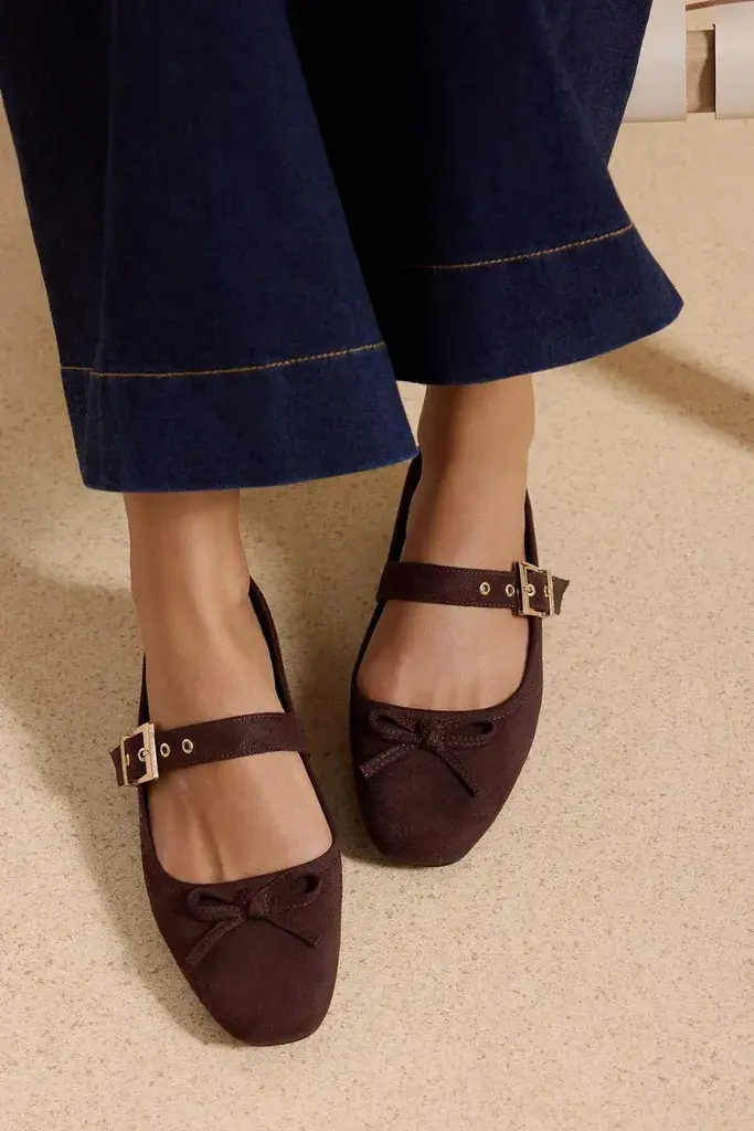 Trendyol Shoes Ženske baletanke Takss26Be00004, Smeđe
