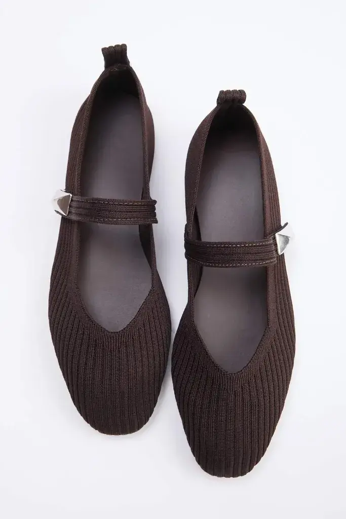 Trendyol Shoes Ženske baletanke Takss26Be00016, Smeđe