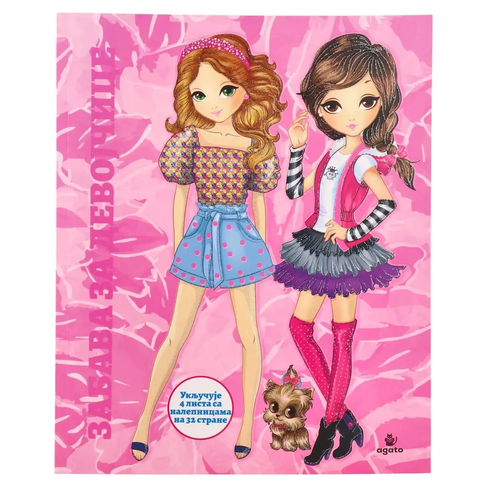 Bojanka sa aktivnostima i stikerima za devojčice Fashion icon