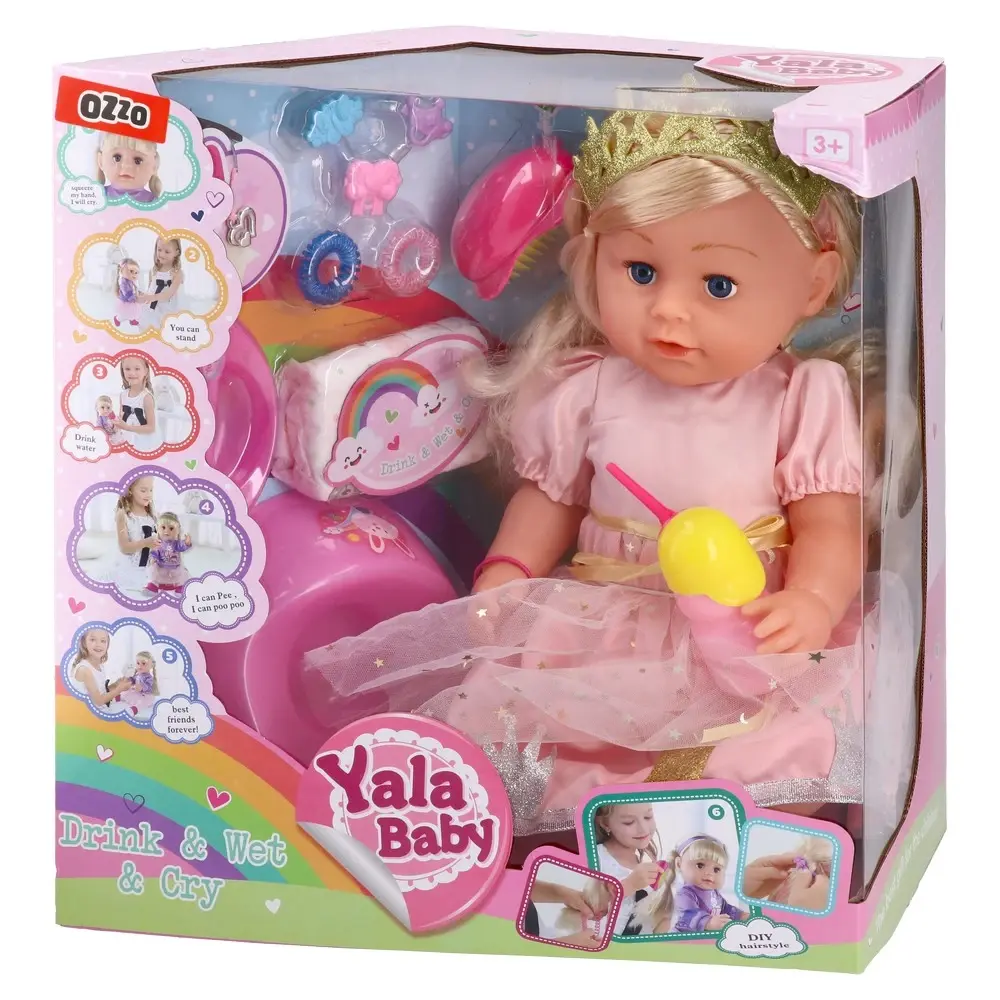 Ozzo Igračka za devojčice lutka Yala BLS024K, 45cm