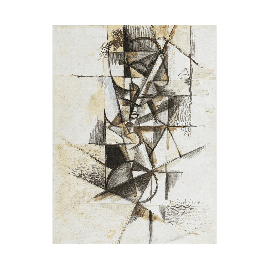 Canvas Slika na platnu Cubist head, Antonin Procházka, 45x60cm