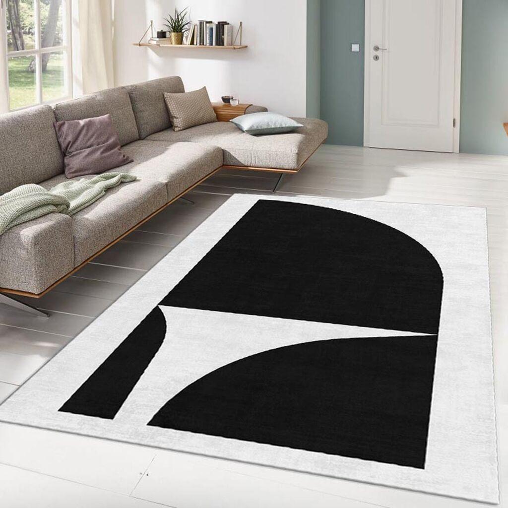 Conceptum Hypnose Tepih Alho-22A, 160x230 cm, Crno-beli