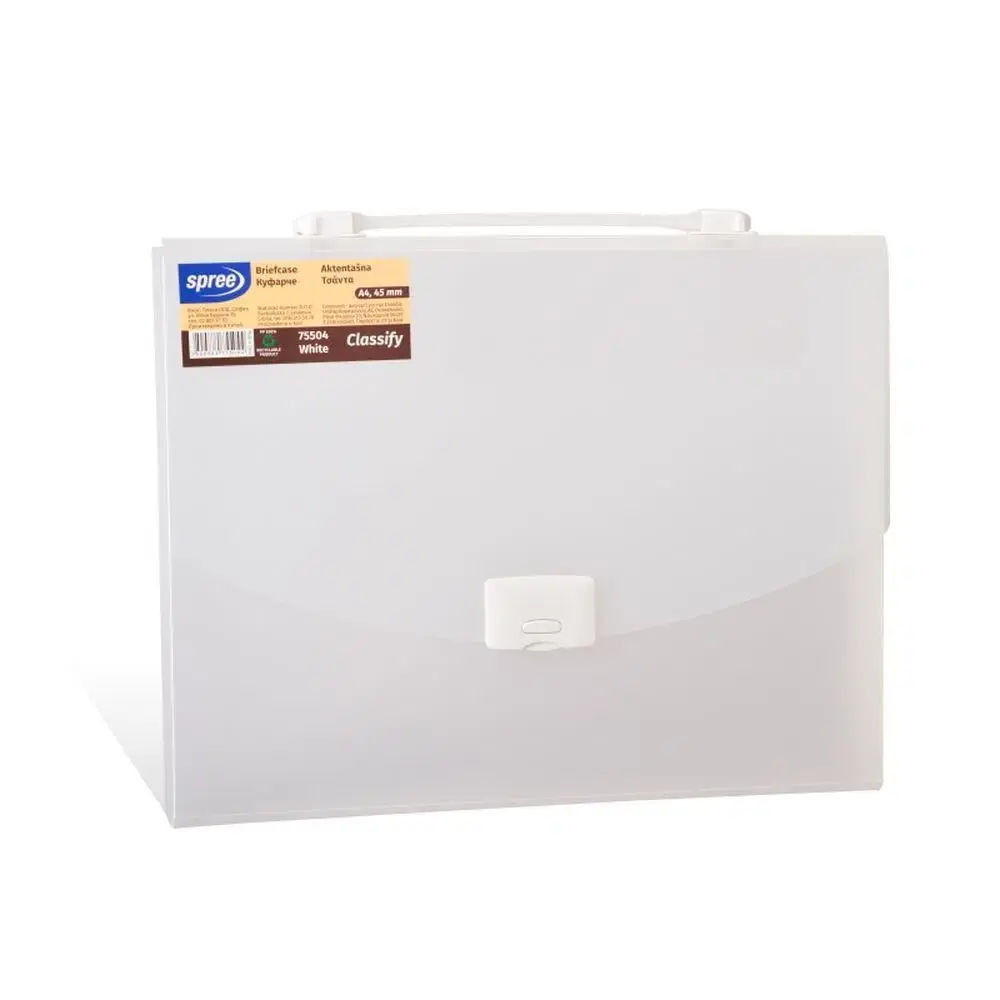 Spree Fascikla koferčić Briefcase, 45mm, A4, Bela