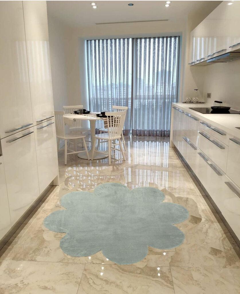 Conceptum Hypnose Tepih Daisy, 120x120 cm, Svetlosivi