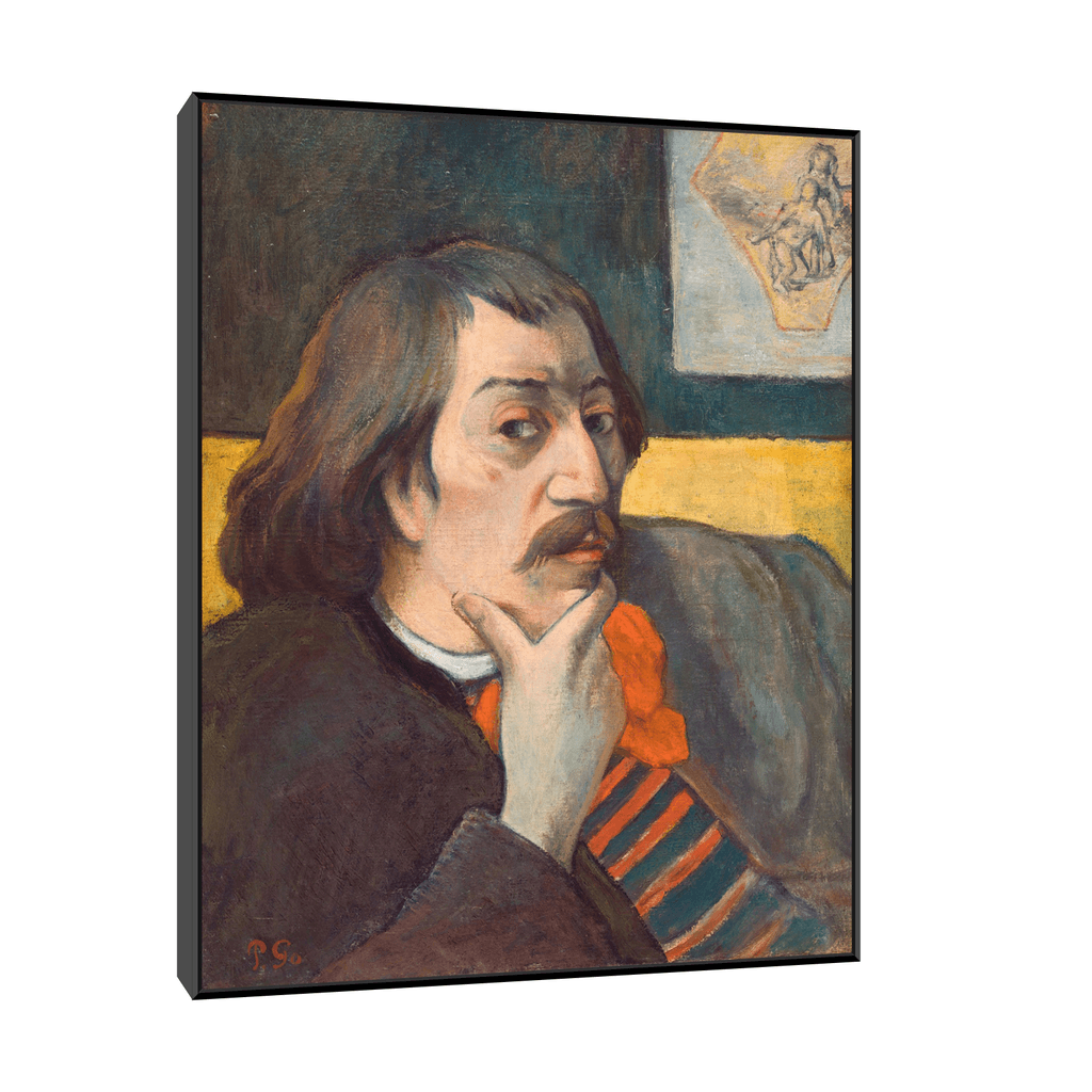 Canvas Slika na platnu Self Portrait, Paul Gauguin, 120x150cm, Sa ramom, Crni