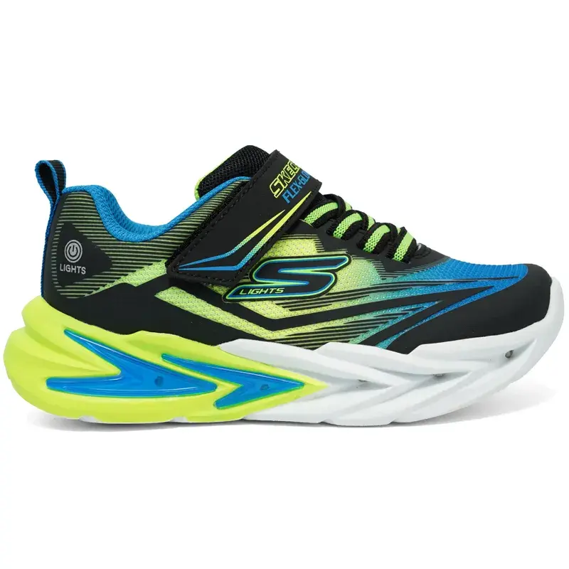 Skechers Patike za dečake Flex-Glow Ultra, Crno-Plave