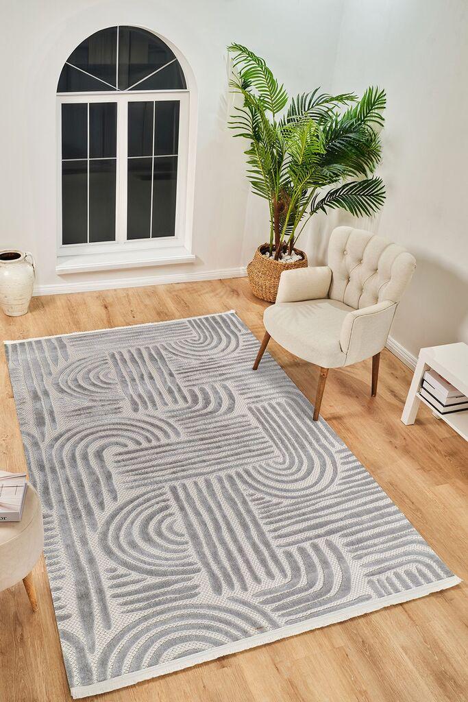 Conceptum Hypnose Tepih Boyut By048, 160x500 cm, Sivi