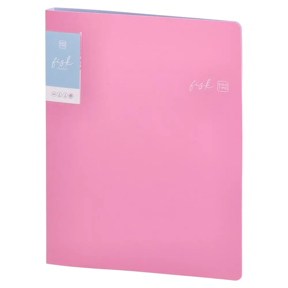 Biro Time Fascikla sa četiri prstena Fisk, 20mm, A4, Roze
