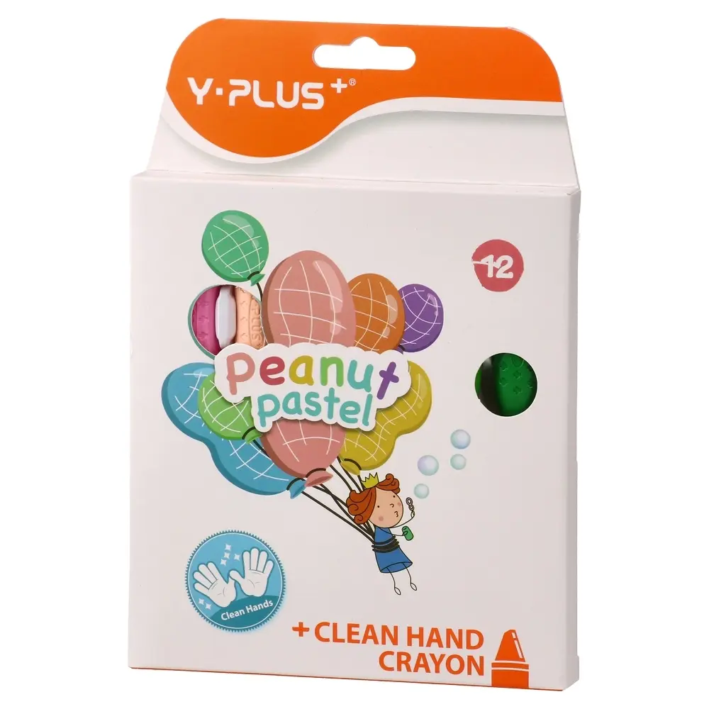 Y-Plus Voštane boje Peanut pastel, 12 komada