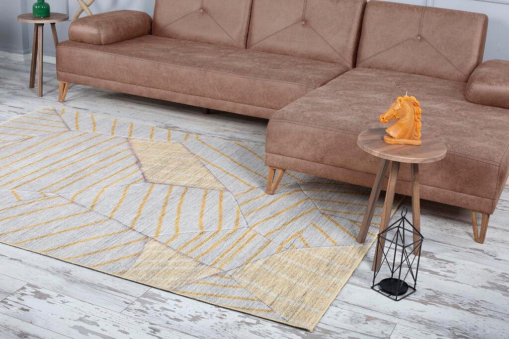 Conceptum Hypnose Tepih Funk -AL 179 sr, 150x230 cm, Sivo-žuti