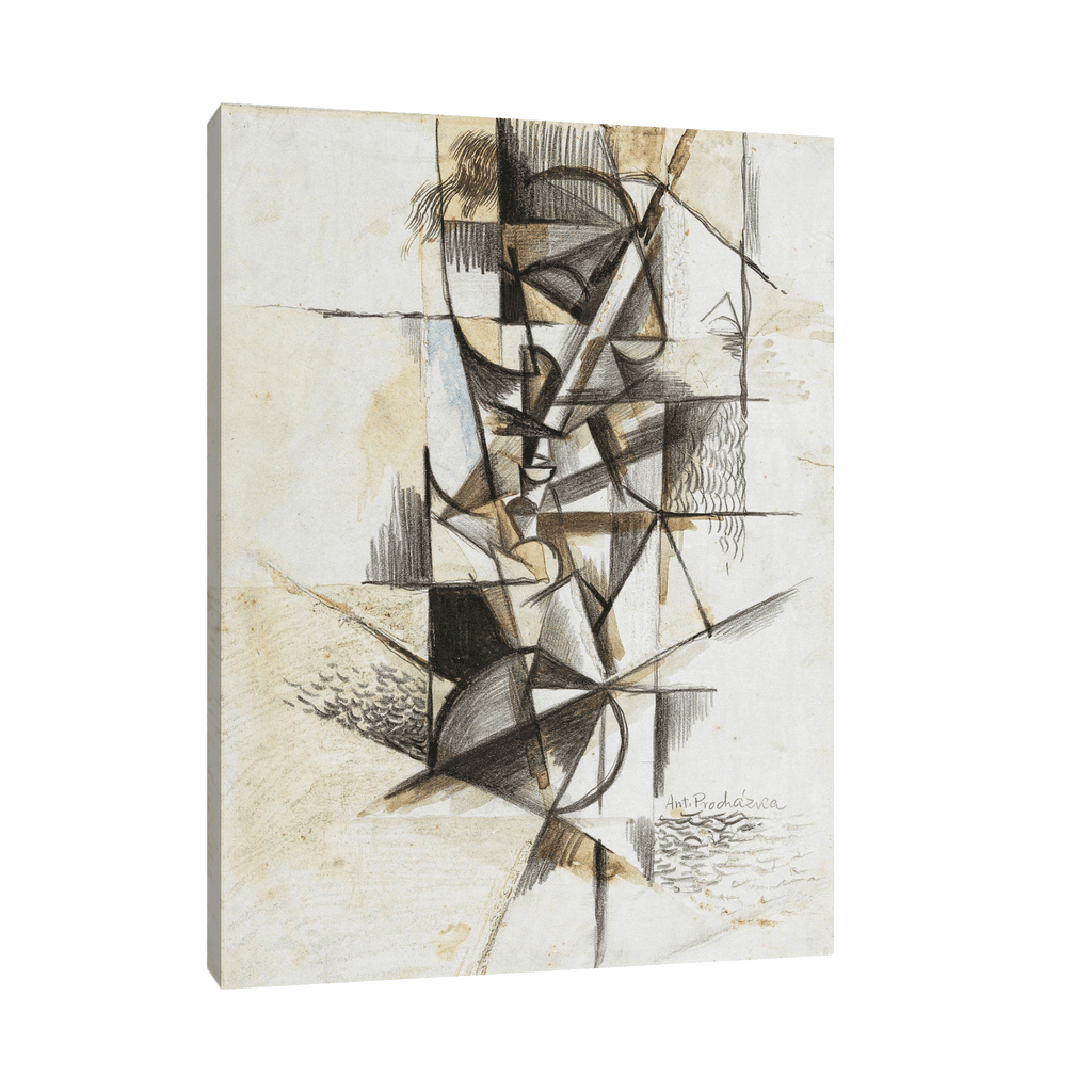 Canvas Slika na platnu Cubist head, Antonin Procházka, Bez rama, 30x40cm