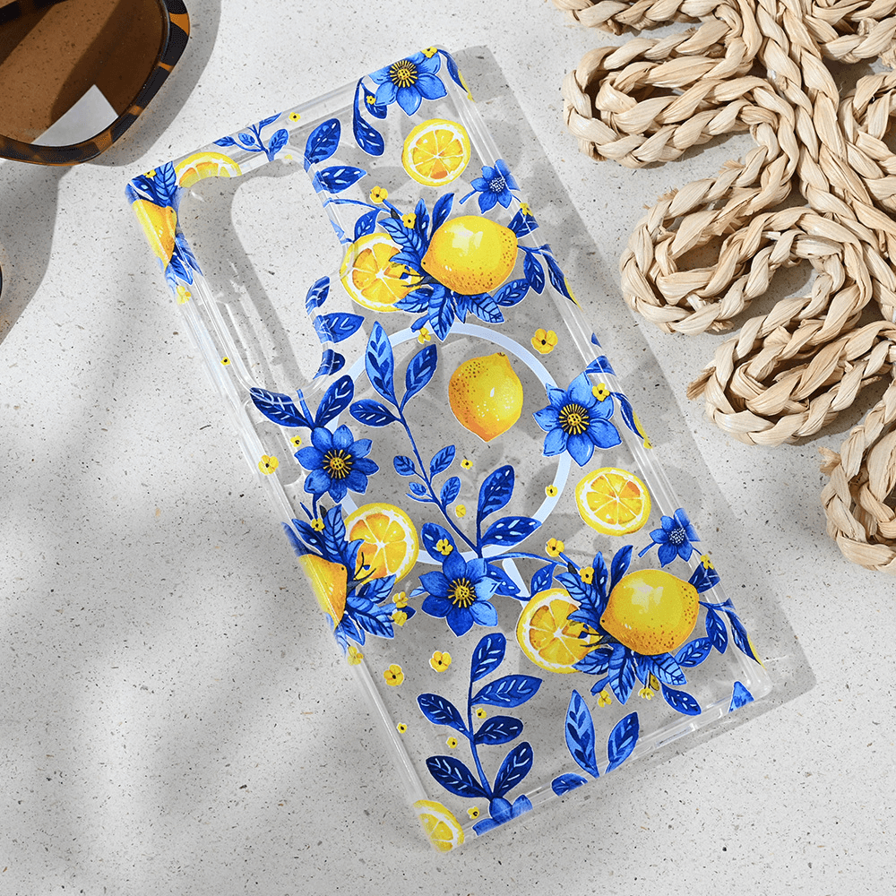 Maska Magsafe za Samsung S928B Galaxy S24 Ultra Print, Mediteran Lemon