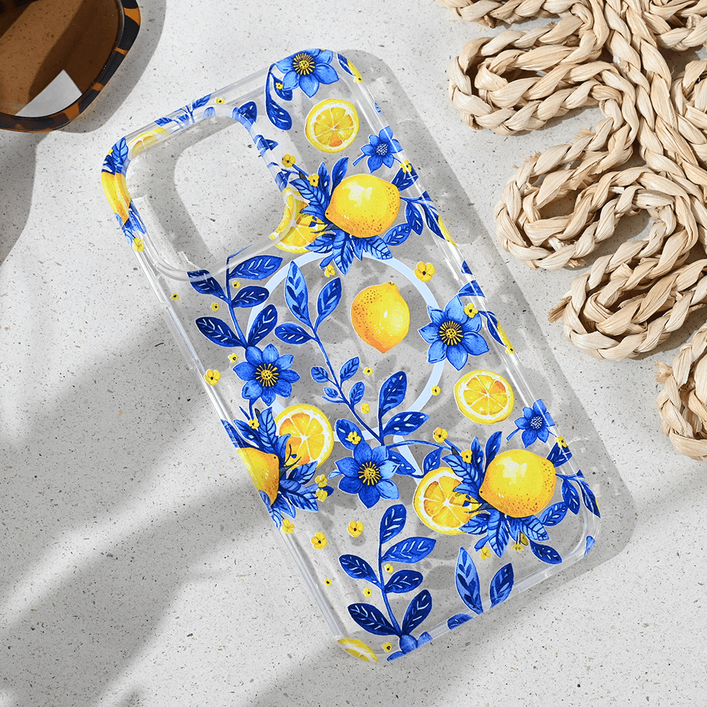 Maska za iPhone 15 Pro Max 6.7 Magsafe Print, Mediteran Lemon
