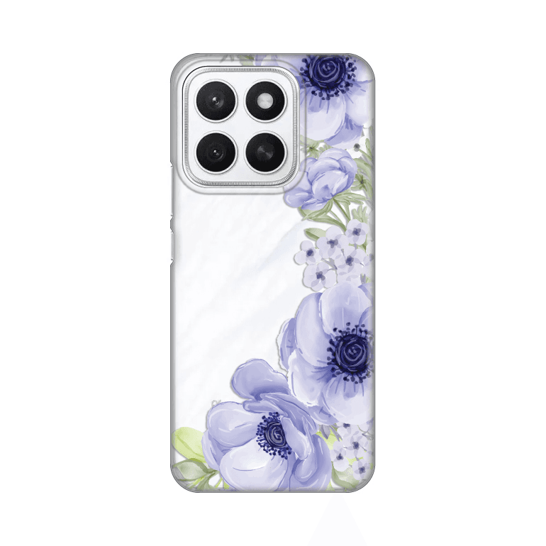 Silikonska maska za Honor X8c Print Skin Blue Roses