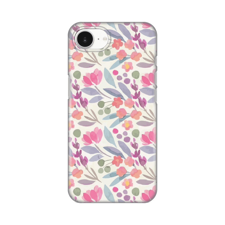 Silikonska maska za iPhone 16e 6.1 Print, Watercolor Flowers