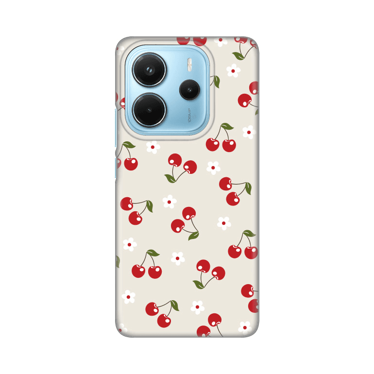 Silikonska maska za Xiaomi Redmi Note 14 4G (SRB) Print Cherry and Flowers