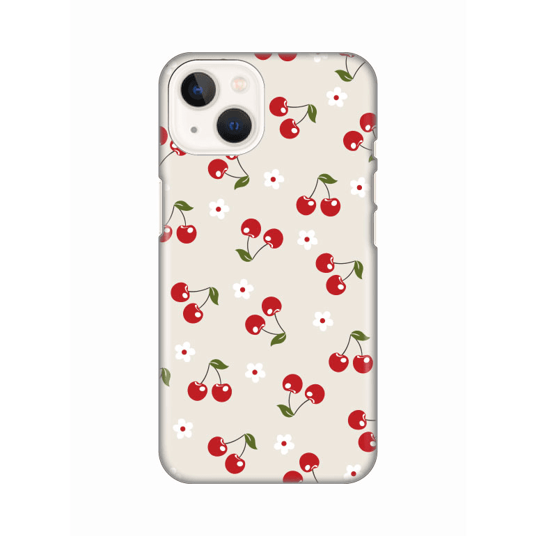 Silikonska maska za iPhone 13 6.1 Print, Cherry and Flowers