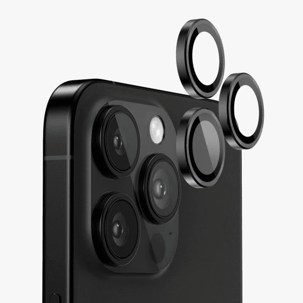 Zaštita za kameru za iPhone 16 Pro 6.3 i iPhone 16 Pro Max 6.9, Crna