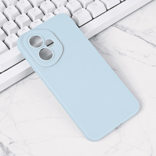 Silikonska maska za Honor 400 Pro Camera, Svetloplava