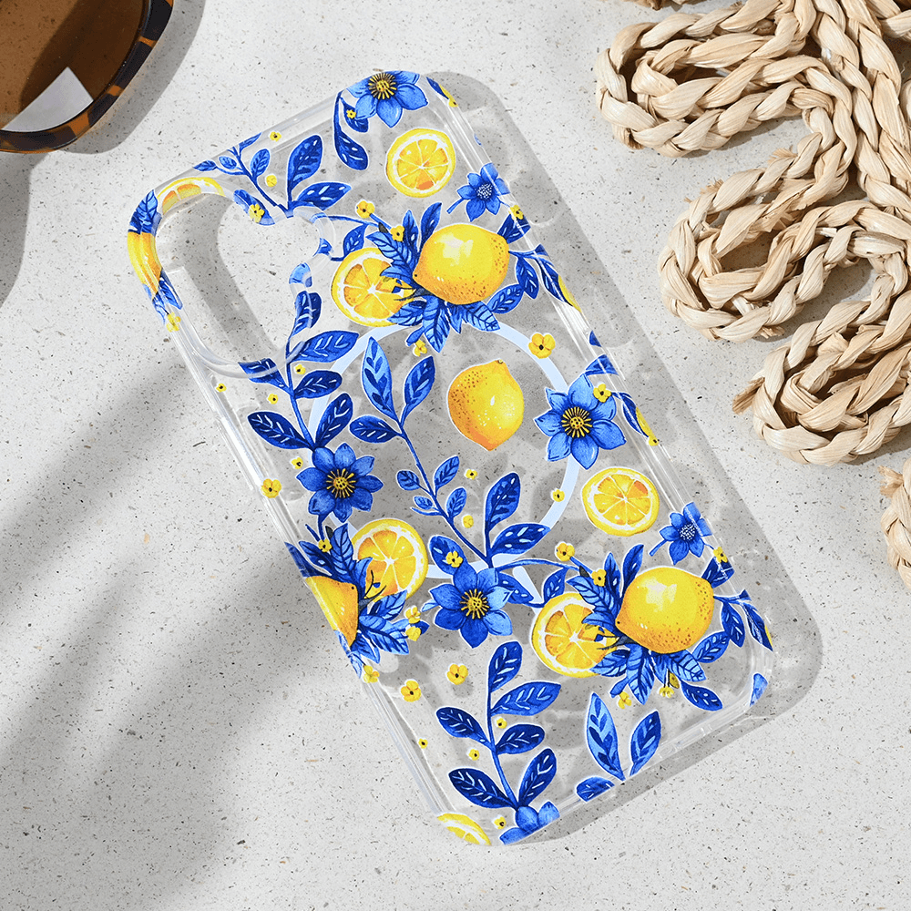 Maska za iPhone 16 6.1 Magsafe Print, Mediteran Lemon