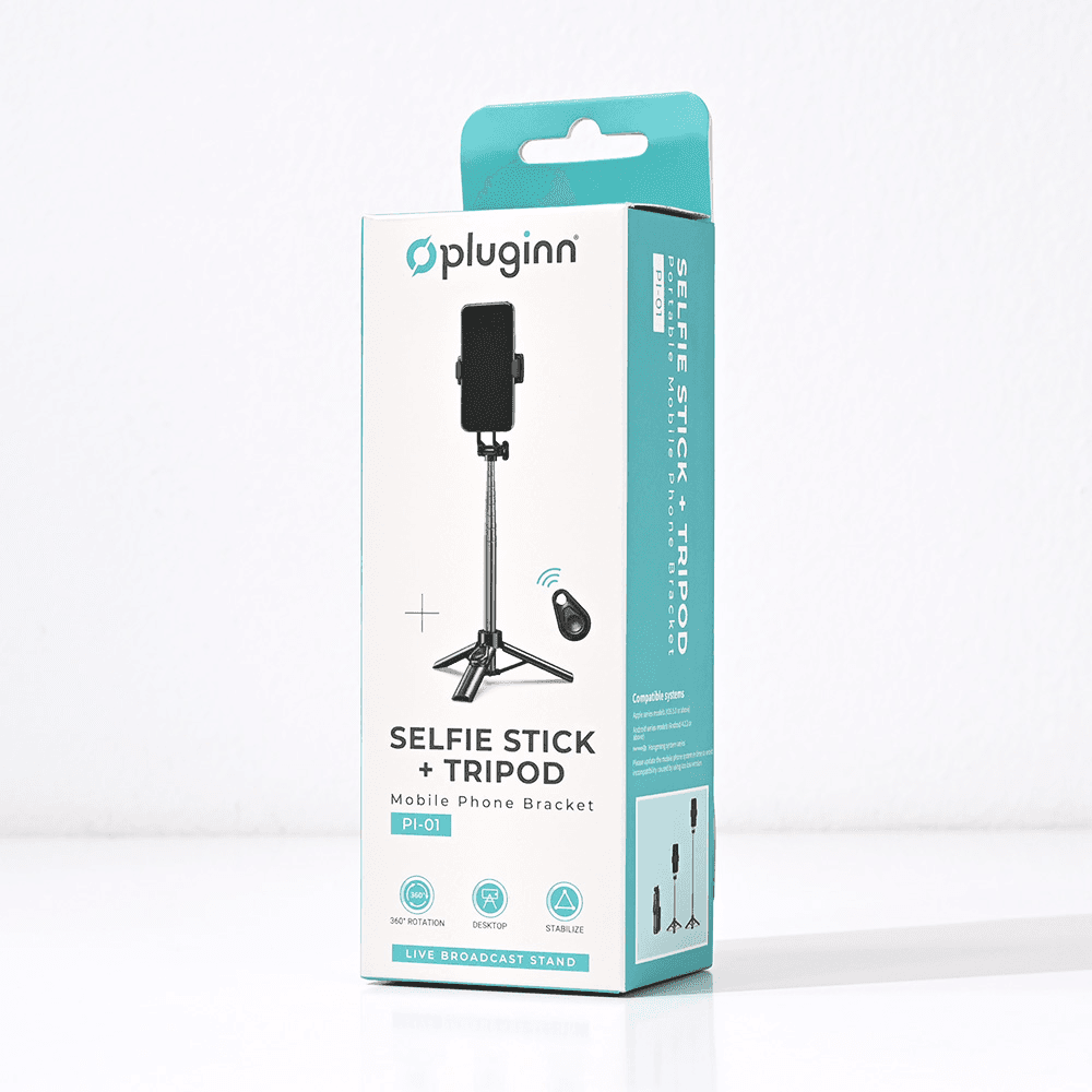 Selfie stick i tripod Pluginn PI-01, Crni