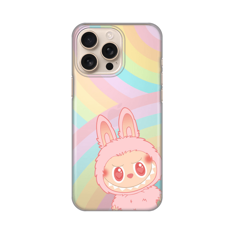 Silikonska maska za iPhone 16 Pro Max 6.9 Print Skin La Bubu Rainbow