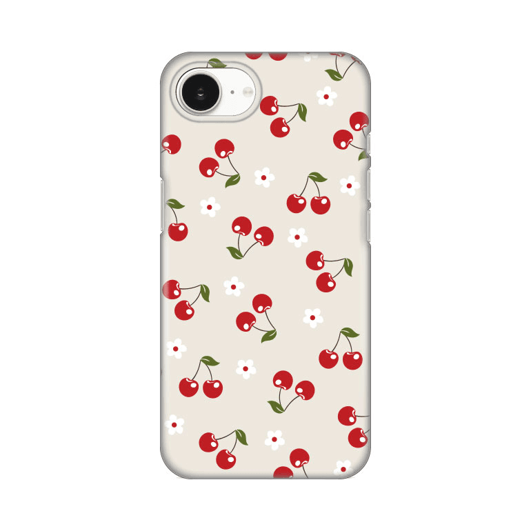 Silikonska maska za iPhone 16e 6.1 Print, Cherry and Flowers