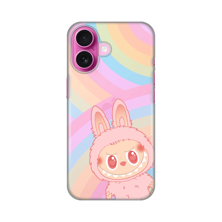 Silikonska maska za iPhone 16 6.1 Print Skin La Bubu Rainbow