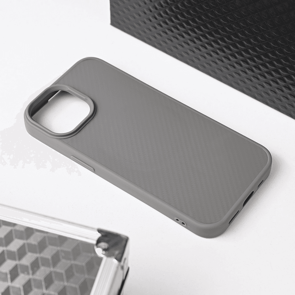 Maska za iPhone 13 6.1 Magsafe Kevlar, Siva