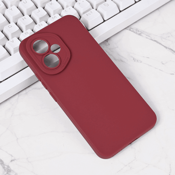 Silikonska maska za Honor 400 Pro Camera, Bordo