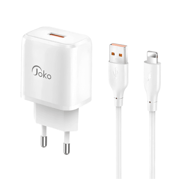 Konfulon Kućni punjač JK90+DC64 PD20W sa USB na iPhone lightning, Beli